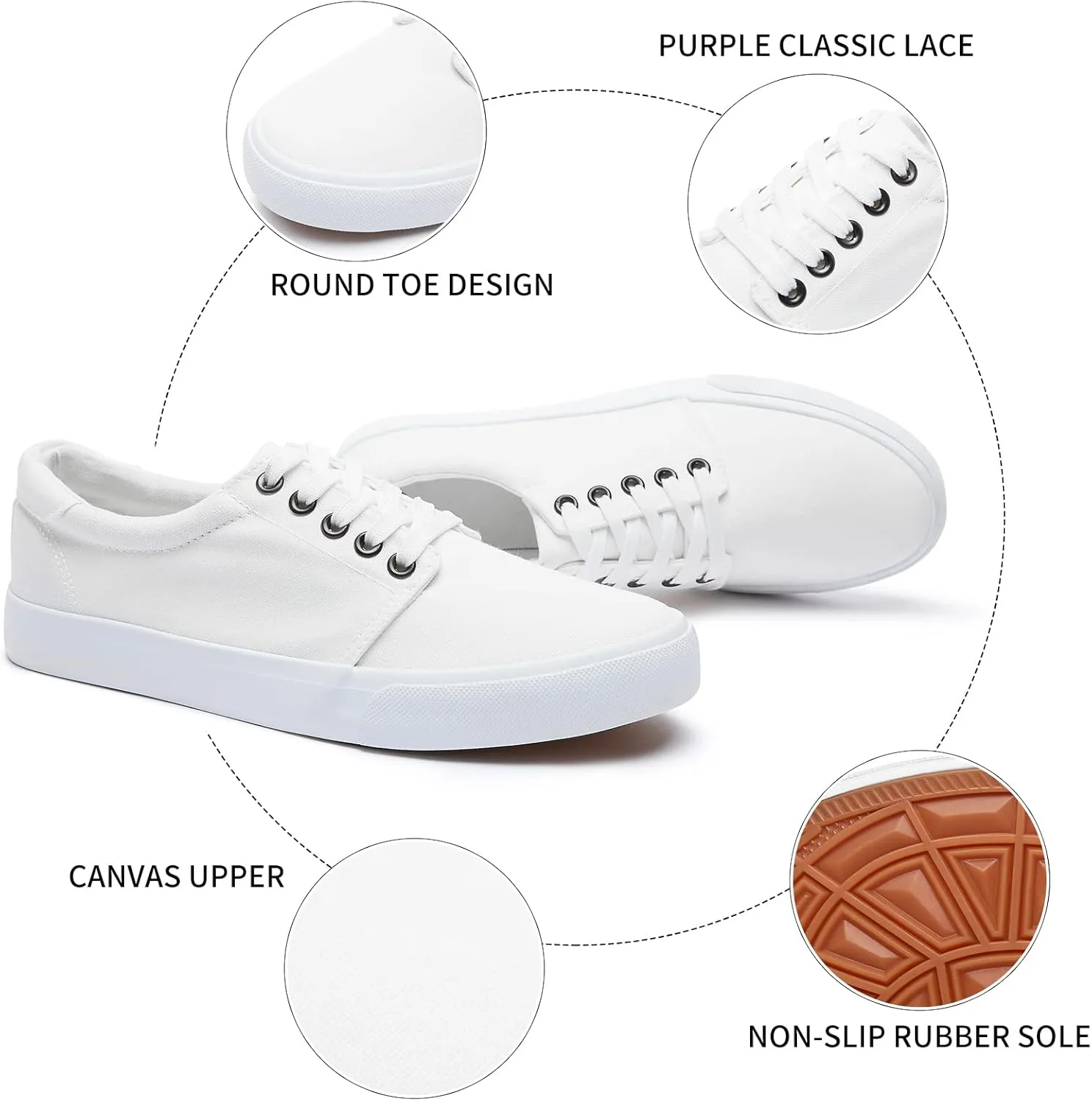 yageyan Mens Canvas Shoes Low top Sneakers Black Fashion Mens Casual Shoes