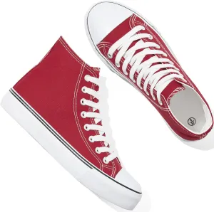 yageyan Womens High Top Canvas Sneakers Lace up Fashion Shoes for Women Casual Classic