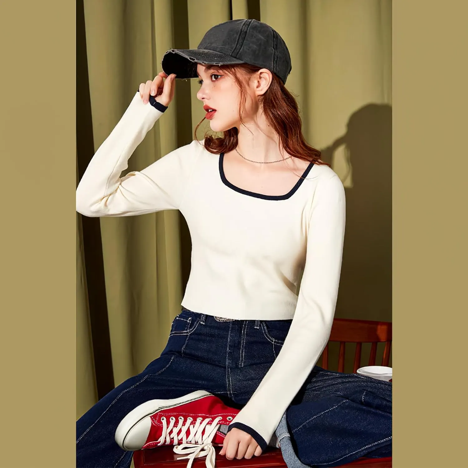 yageyan Womens High Top Canvas Sneakers Lace up Fashion Shoes for Women Casual Classic